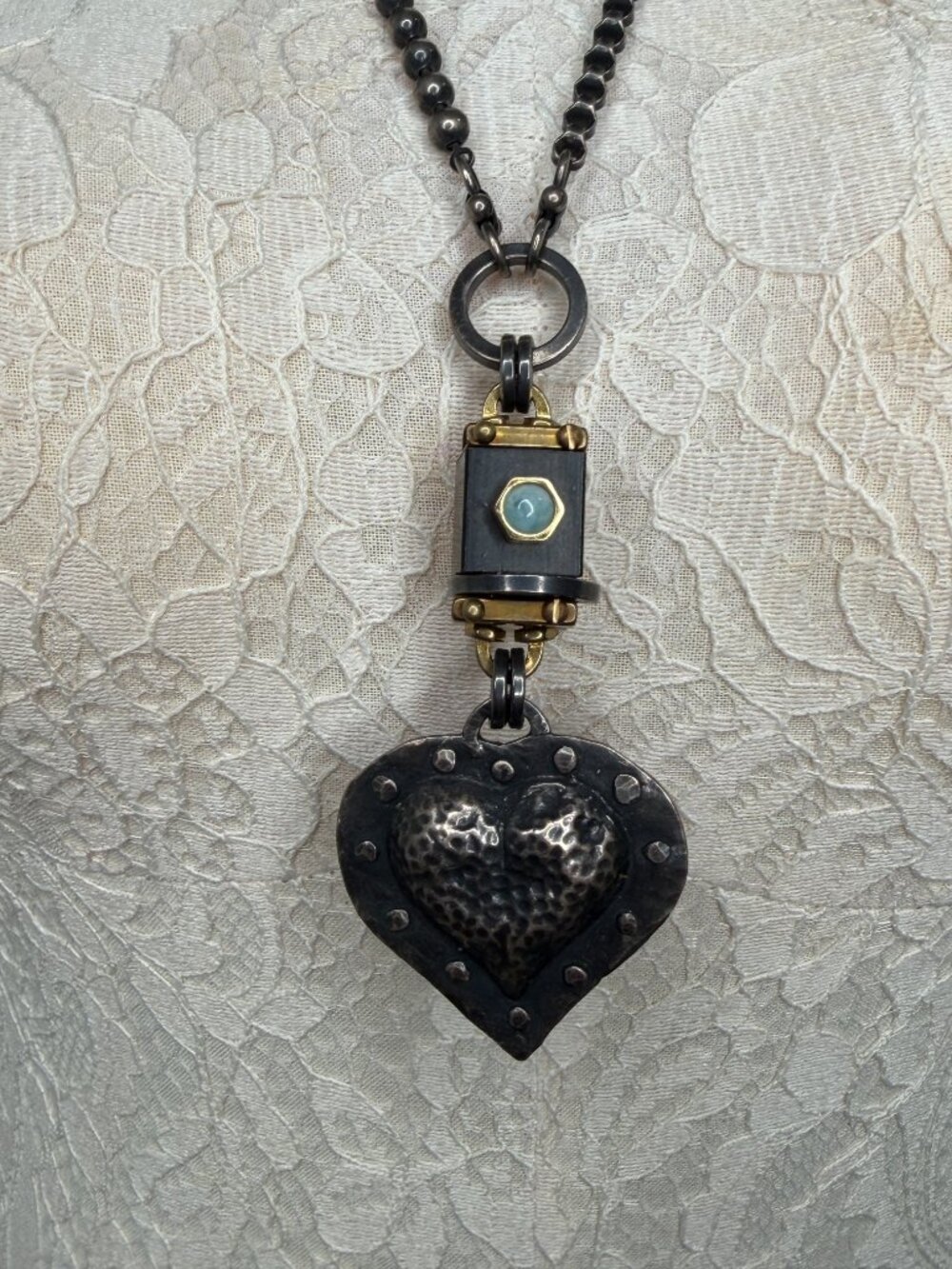 Handmade Steampunk Style Necklace - Picture 2 of 4
